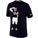 Houston Texans JJ Watt Nike Silhouette WEM T-Shirt - Navy Blue,baseball caps,new era cap wholesale,wholesale hats